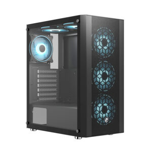VỎ MÁY TÍNH VITRA SAPHIRA NX16 BLACK E-ATX 3FRGB (KÈM 3 FAN RGB)