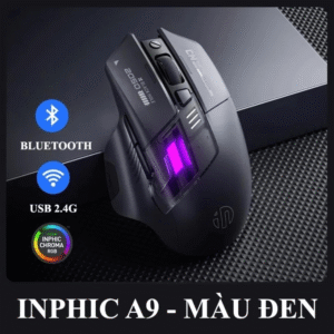 Chuột Không Dây Inphic A9 Bluetooth 5.0 Wireless 2.4g DPI Tuỳ Chỉnh LED RGB